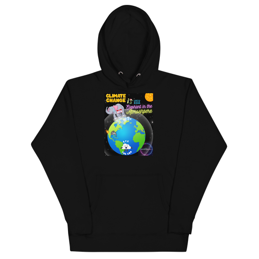 Elephant in the Atmosphere - Climate change - Unisex Hoodie