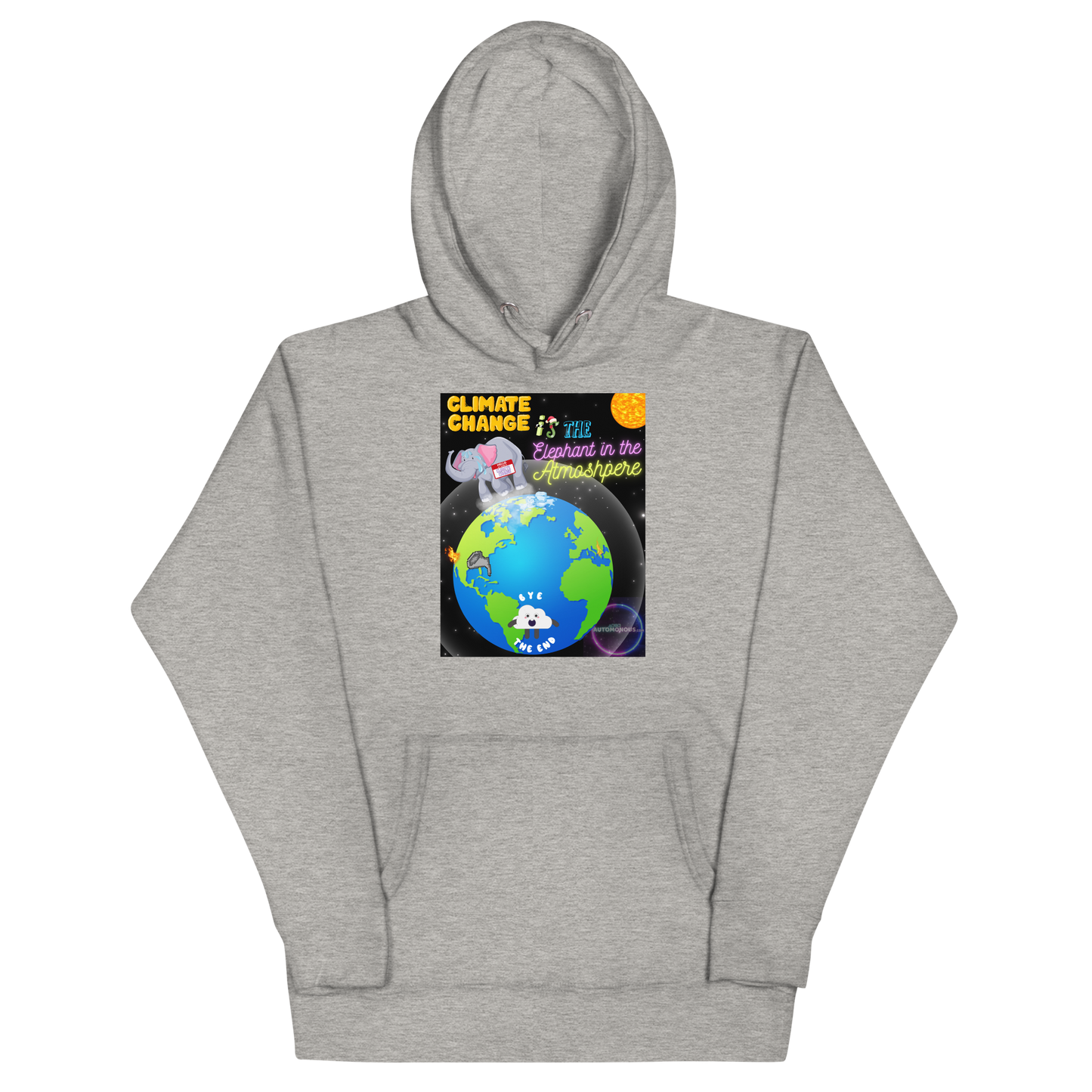 Elephant in the Atmosphere - Climate change - Unisex Hoodie