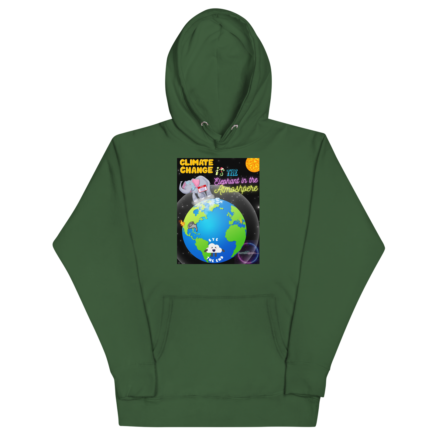 Elephant in the Atmosphere - Climate change - Unisex Hoodie