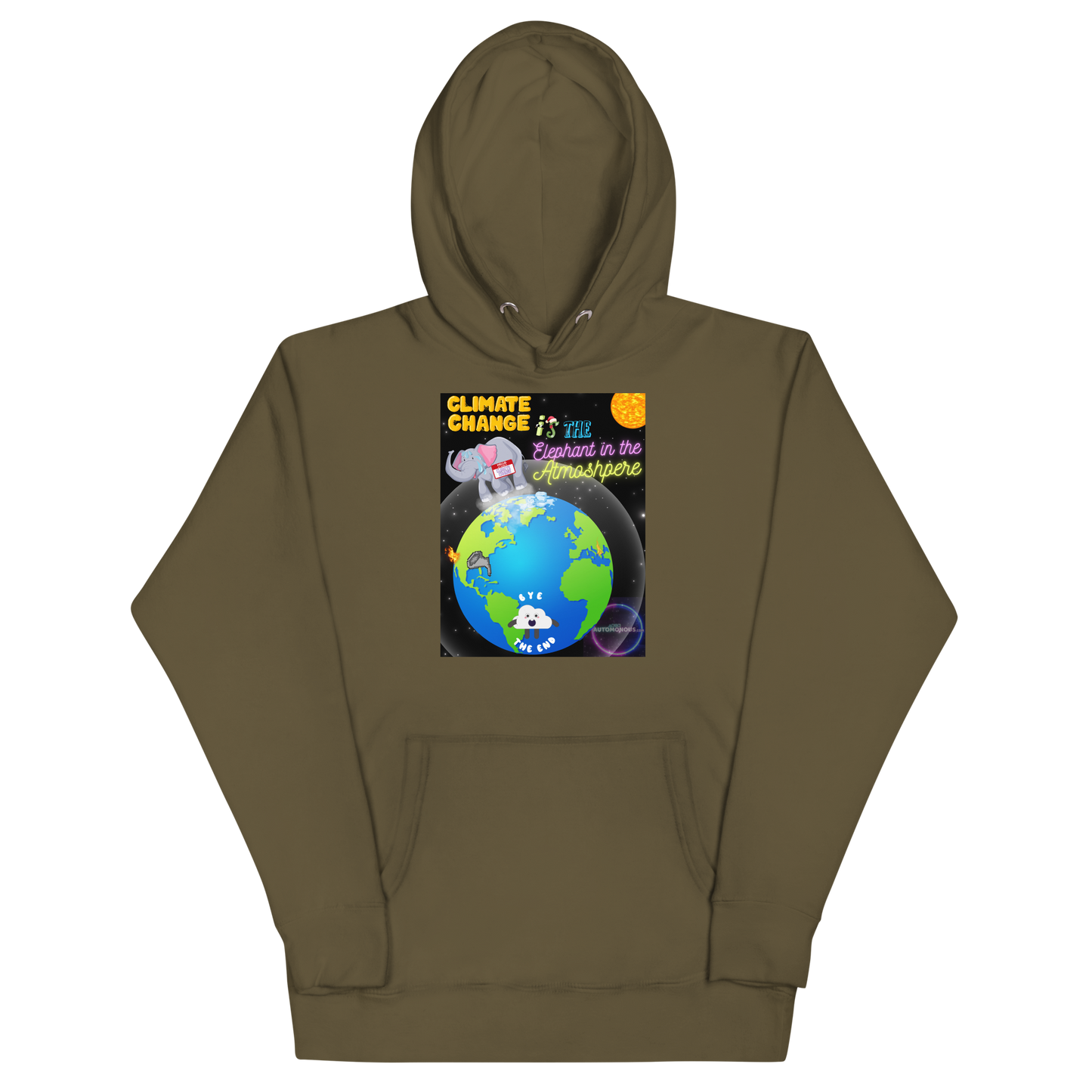 Elephant in the Atmosphere - Climate change - Unisex Hoodie