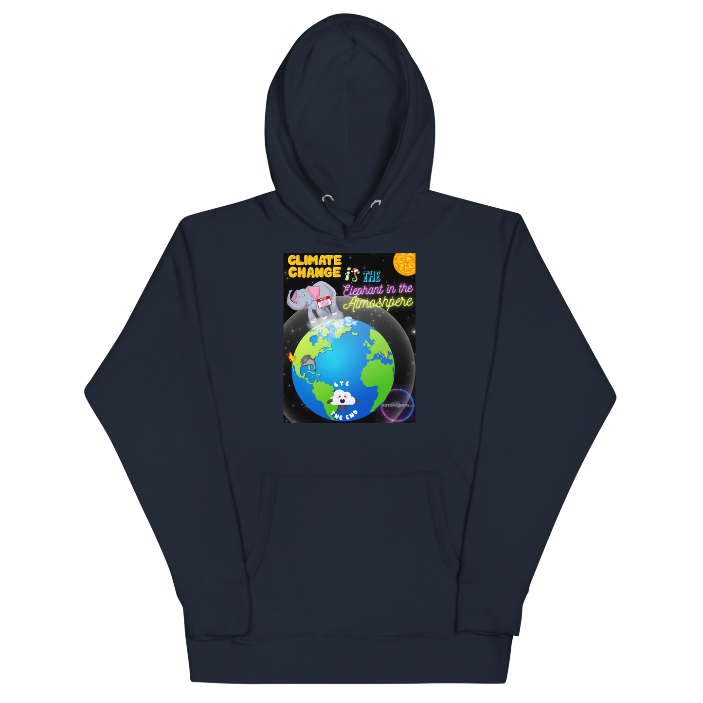 Elephant in the Atmosphere - Climate change - Unisex Hoodie